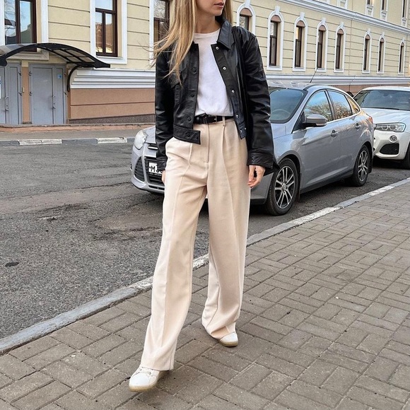 Zara genuine leather jacket moto style - Picture 5 of 14